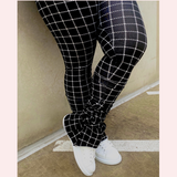 Ultra Flare Pants - Black Checkered