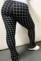 Ultra Flare Pants - Black Checkered