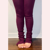 Ribbed Pants - Burgundy